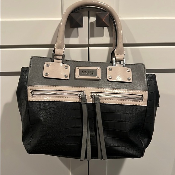 GUESS Black and Gray Satchel - Picture 1 of 13